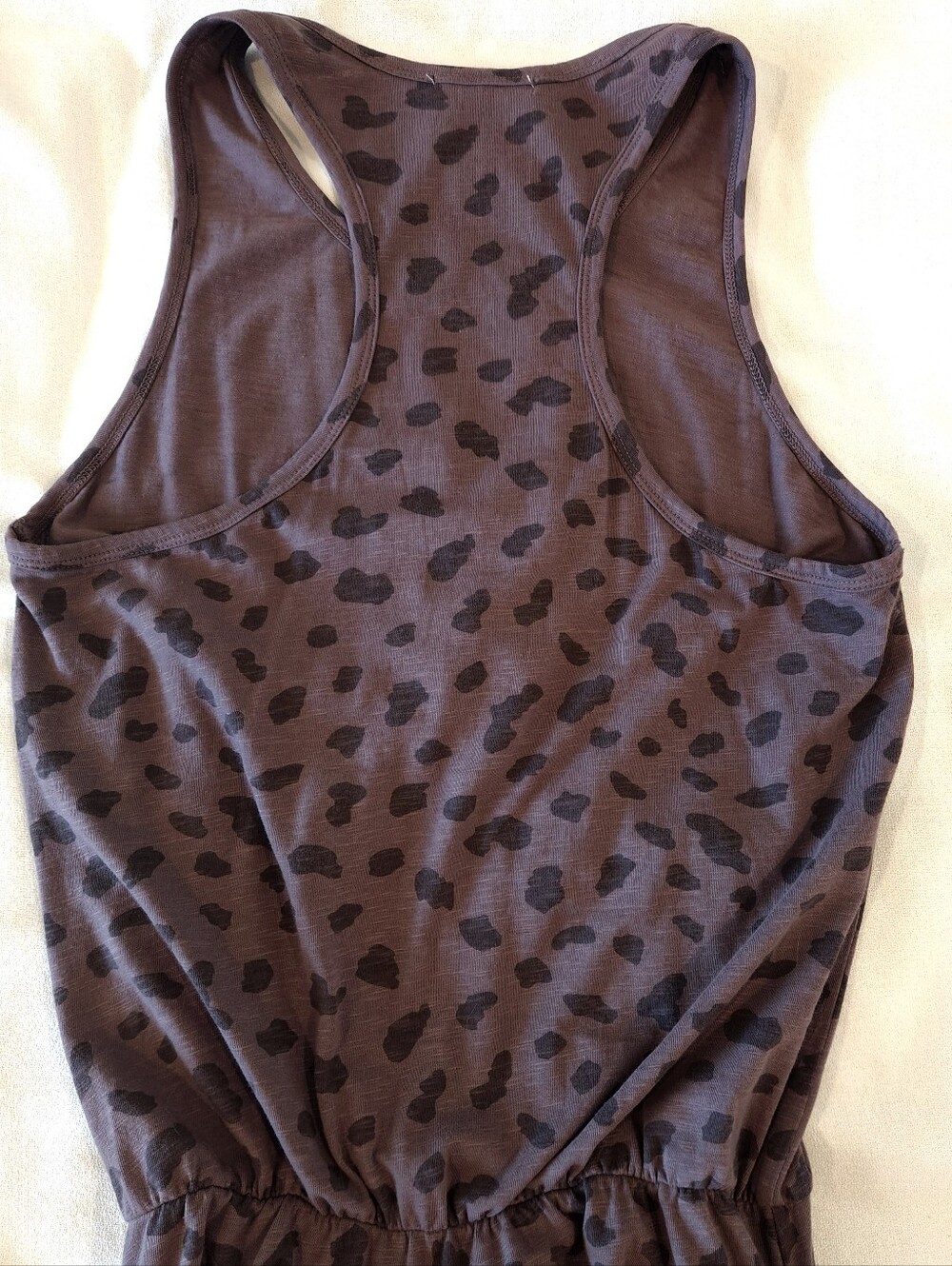 Sundry Leopard Ruched Tank Dress Size 1 / Small Racerback - Picture 5 of 6